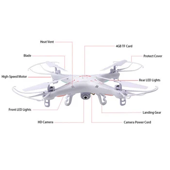 Syma X5C/ x5c-1 RC Quadcopter Drone Su Kamera ar Syma X5 rc sraigtasparnis drone
