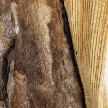 žiemos Natūralaus triušio kailio pamušalas striukės paltai Moterims parko kailiniai paltai Velvetas nekilnojamojo meškėnas kailių apykaklės šiltą Ilgą parkas