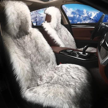 Automobilių sėdynės pagalvėlės žiemos vilkas plaukų pliušinis automobilį, mat rudenį ir žiemą universaliųjų automobilių sėdynės pagalvėlės patogiai šiltas pliušas pagalvės