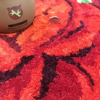Naujas atvykimo rose kilimėlis rose meno rožių kilimas, kilimas, flocking kilimą kambarį raudonas purpurinis rožinis