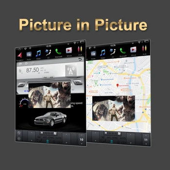 Automobilių Garso Vertikalus ekranas Tesla Android 9.0 GPS Navigacijos Galvos Vienetas Hyundai santa FE/IX45 2013 - 2021 Automobilio Multimedia player