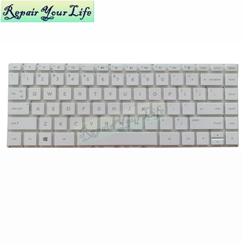 Nešiojamojo kompiuterio klaviatūra HP Pavilion X360 14-BA 14T-BA 14M-BA 14-BS 240 G6 MUMS lietuvių kalba balta KB be rėmelio 920962-001