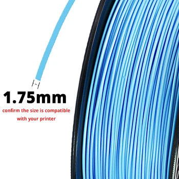 TOPZEAL Premium Šviesiai Mėlyna Spalva PLA Gijų 1.75 mm 1KG Ritės Plastikiniai 3D Spausdintuvas 3D Spausdinimo Kaitinamosios