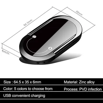 1PC Kūrybos USB Žiebtuvėlis Nešiojamas Mobiliojo Telefono Laikiklis Lengvesni Mechero Multi-funkcija 