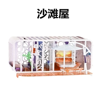 MMZ MODELIS Nanyuan 2019 Kavos Parduotuvė Suši Baras 3D Metalo Modelį 