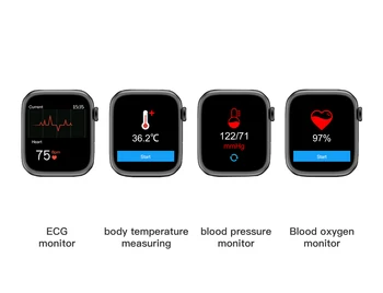 G500 Smartwatch Serijos 6 IWO Smart Watch Vyrai Moterys EKG Širdies ritmo Sporto reloj Laikrodžiai, skirta 