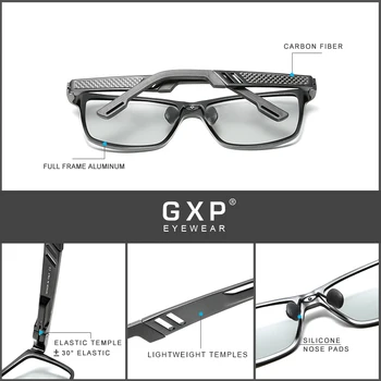 GXP Mados Aliuminio Poliarizuoti Akiniai nuo saulės Akiniai Anti-glare Vairavimo Saulės akiniai Photochromic UV400 Lens Akiniai Priedai