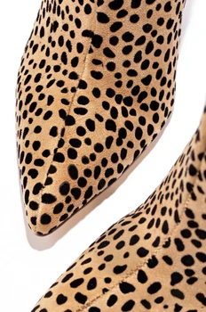 Moterų Šlaunų Aukšto Kulno Batai Stiletto Kulno Leopard Ruožas Kojinių dukslus Batai Žiemą Sexy Lady Per Kelio Striptizo Batai 2020 m.