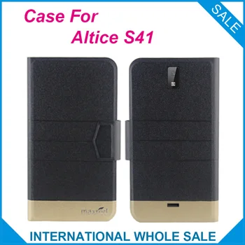 Originalus! Altice S41 Atveju 5 Spalvų Mados Prabangių Ultra-plonas Flip Odos Apsauginis Dangtelis Altice S41 Telefono dėklas