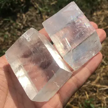 60mmTop! Natūralus kvarco kristalas islandija boksuotis mineralinių Mokymo pavyzdys Gydymo 1PC