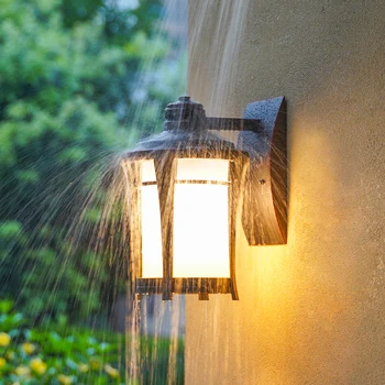 Šiuolaikinės Europos stiklo Lauko rainproof sienos šviesos sodas šviesos kiemas koridorius proch villa balkonas lempos lauko žibintas