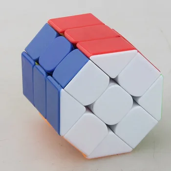 CubeTwist Aštuoniakampis Skiltyje Magijos Kubo Galvosūkį Kubo Intelektualūs Žaislai, Spalvinga Stickerless Magico Cubo Žaislai Chidren