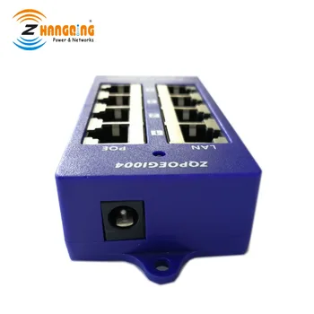 Gigabit PoE Injector 4 Port 1000Mbps Non-PoE Switch, IP Kameros