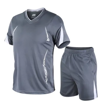 Vyriški greitai-džiovinimo sportinis kostiumas, sportiniai marškinėliai veikia šortai, krepšinio, futbolo, gimnastikos fitneso sportiniai marškinėliai track and field