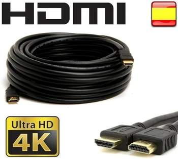 Kabelis HDMI 10M 4K 2K PS4, PS3 Xbox 360 PC BluRay Conectores Dorados Full HD Oro