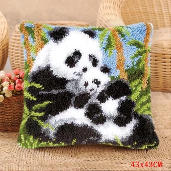 Mielas Panda Foamiran Rankdarbiams Už kilimas siuvinėjimo pagalvės Spyna Kablys Rinkinys Tapis Nėrimo Mygtuką Pagalvėlė Gyvūnų Paketas