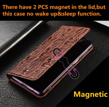 Krokodilas letena originali odinis telefono dėklas kortelės lizdas turėtojas Xiaomi Mi MAX 3/Xiaomi Mi MAX 2 magnetinių flip cover coque 