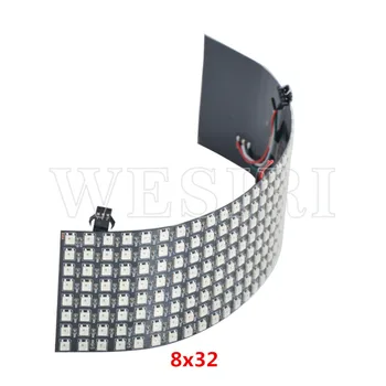 WESIRI 8x8 16x16 8x32 SK6812 WS2812B Individualiai Naudojamos Skaitmeninės Lanksti LED Panel Pikselių Ekrano GyverLamp SP107E LC1000A