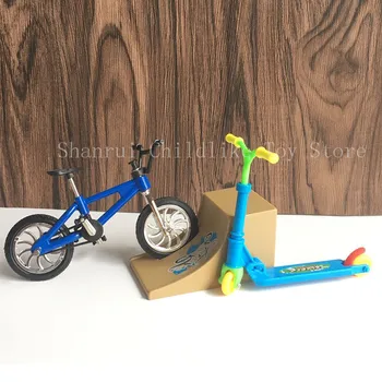 Karšto Pardavimo Mini Scooter Dviejų Ratų Paspirtukas Vaikų Švietimo žaislai, metaliniai mini piršto bikebicycle modelis žaislai berniukams