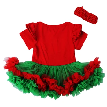 Kalėdų Eglutė Kūdikių Dress Tutu Nėrinių Kūdikių, Mergaičių Drabužiai, Šalies Naujagimių Mergina Dress Jumpsuit + Lankelis Tinka Kūdikių Drabužiai Rinkinys
