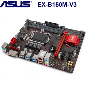 LGA1151 ASUS EX-B150M-V3 motininės Plokštės DDR4 USB3.0 PCI-E3.0 SATA3.0 32GB B150 Už ASUS EX-B150M-V3 Originalus Naudojami Darbalaukio Mainboard