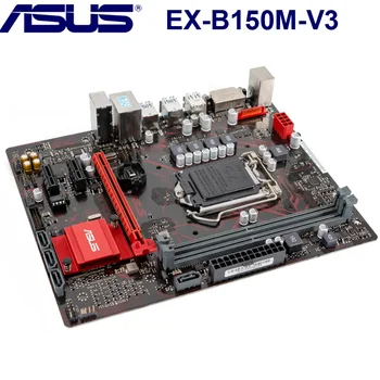 LGA1151 ASUS EX-B150M-V3 motininės Plokštės DDR4 USB3.0 PCI-E3.0 SATA3.0 32GB B150 Už ASUS EX-B150M-V3 Originalus Naudojami Darbalaukio Mainboard