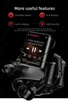 NBX Mp3 Grotuvas Su Bluetooth Garsiakalbis, Touch Ekranas, Muzikos Grotuvas Built-in 4GB HiFi Metalo Mini Nešiojamasis 