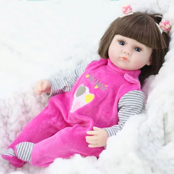 42cm Silikono Lėlės Reborn Modeliavimas Bebe Kūdikių Lėlės Reborn Minkšta Vaikiška Žaislai Mergaitėms, Vaiko Gimtadienio, Kalėdų Dovanos