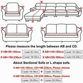 Geometriškai pigūs 1/2/3/4 sėdynės Sofa cover sofa-wrap 