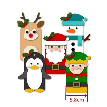 Kalėdos Šeimos Susirenka! Metalo Pjovimo Miršta Kalėdos Elniai Snowmen Santa Pingvinas Elf Die Iškirpti Kortelės Sprendimus 