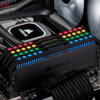 Corsair Dominator Platinum oro Srautas RGB LED Atminties Rinkinys Memoria DDR4 RAM 2*8 GB DRAM 3000MHz 3200MHz 3600MHz Stalinių