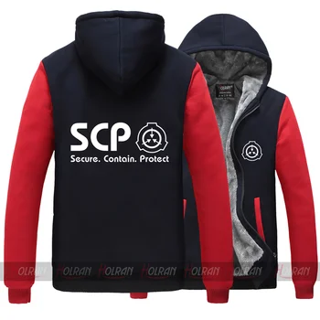 Anime SCP Specialios Atskyrimo Procedūras Fondas Super gamtinių tirštėti hoodie striukė, paltas