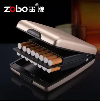 ZOBO cigarrette metalo atveju Subtili, drėgmės įrodymas, kūrybingi vyrai cigarečių dėžės gali turėti 16 vnt. cigarečių rūkymas dovana