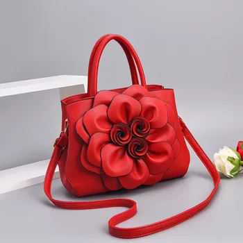 Prabanga Rankinės Moterims, Krepšiai Dizaineris PU Oda Gėlių Nešti Maišą Ponios Atsitiktinis Gėlių Messenger Pečių Krepšiai maišeliu Bolsos Mujer
