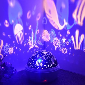 Spalvinga Sukasi Naktį Šviesos Projektorius Nugara Žvaigždėtas Dangus Star Master Vaikams, Vaikams, Kūdikių Miego Romantiška LED USB Star Lempos
