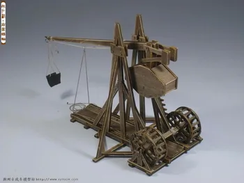 Klasikinis senovės vežimai Age of empires modelis rinkiniai Trebuchet - Heavy catapult modelis