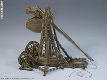 Klasikinis senovės vežimai Age of empires modelis rinkiniai Trebuchet - Heavy catapult modelis