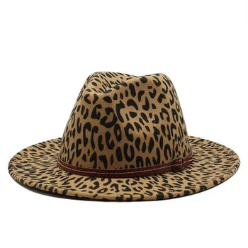 Fedoras skrybėlės leopard 