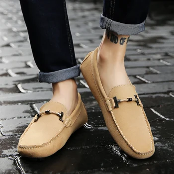 Prekės pavasarį, vasarą karšta parduoti mokasinai vyrų mokasinai aukštos kokybės natūralios odos bateliai vyrai šviesos butai mados vairavimo batai