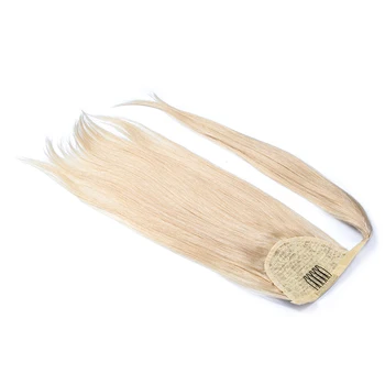 Plaukai surišti į uodegą Žmogaus Plaukai Remy Tiesiai Europos Šukuosena, plaukai surišti į uodegą 80g Natūralių Plaukų Įrašą Plėtiniai