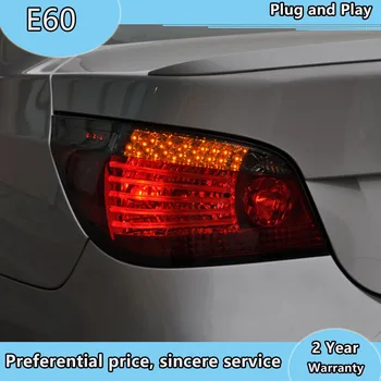 Automobilio Stilius BMW 5 series E60 galiniai Žibintai 2004-2010 m. už E60 LED Uodega Lempos Galinis Žibintas DRL+Stabdžiu+Parko+Signalas, led žibintai