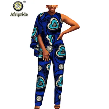 2018~2019 afrikos jumpsuits moterų AFRIPRIDE dashiki heidi bazin riche grynos medvilnės ankara spausdinti privačių užsakymą drabužių S1829003