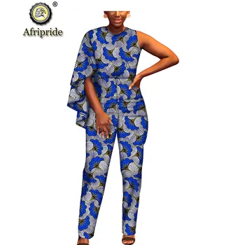 2018~2019 afrikos jumpsuits moterų AFRIPRIDE dashiki heidi bazin riche grynos medvilnės ankara spausdinti privačių užsakymą drabužių S1829003