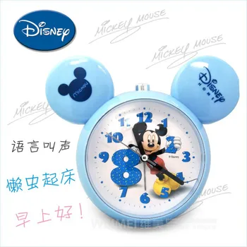 Autentiškas Disney Žadintuvas Mickey Minnie Star Baby Mezgimo Vaikams, Cartoon Žadintuvą Išjungti Laikrodžiai Sienos, Namų Dekoro Kambarį
