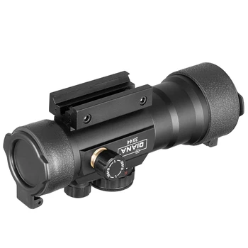 DIANA 3X44 Green Red Dot Akyse taikymo Sritis Taktinė Optika Riflescope Tilptų 11/20mm geležinkelių uoksai Medžioklės