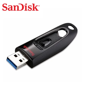 SanDisk Ultra USB 3.0 Flash Drive, CZ48 16GB 32GB 64GB 128GB 256 GB Pen Ratai 100MB/s USB Stick Desktop Laptop Netbook U Disko