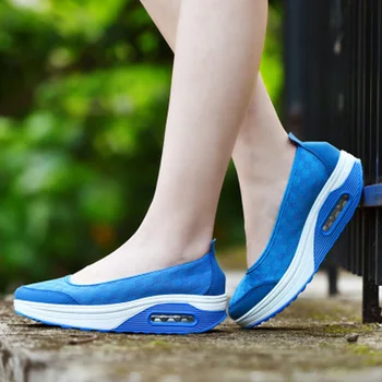 2021 Vasaros Moterų Sandalai Kvėpuojantis Tinklelio Moterų Vasaros Batų Mados Platforma Purtyti Batai Ponios Sandalai Pleištai Bateliai Moterims