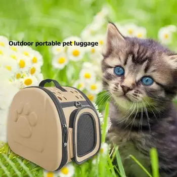 Kvėpuojantis Pet Tašę Nešioti ir Atsparumas dėvėjimuisi 360 Laipsnių Ventiliacijos Šuo Vežėjas Krepšys Sulankstomas kelioninis Krepšys Nešiojamosios Rankinės Katės