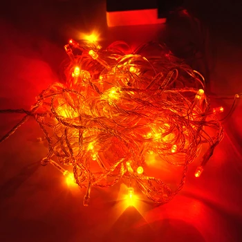 LED Eilutės Šviesos Daugiaspalvis Šviesos Vandeniui Sode Šalis Vestuvių Lauko Atostogų Apdailos Kalėdų Medžio Apdaila