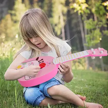 Muzikos instrumentas įranga, vaikų mini ukulėle modeliavimas gitara